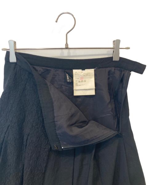 COMME des GARCONS tricot（コムデギャルソントリコ）COMME des GARCONS tricot (コムデギャルソントリコ) レース切り替えプリーツウールスカート TC-S028 ブラック サイズ:Mの古着・服飾アイテム