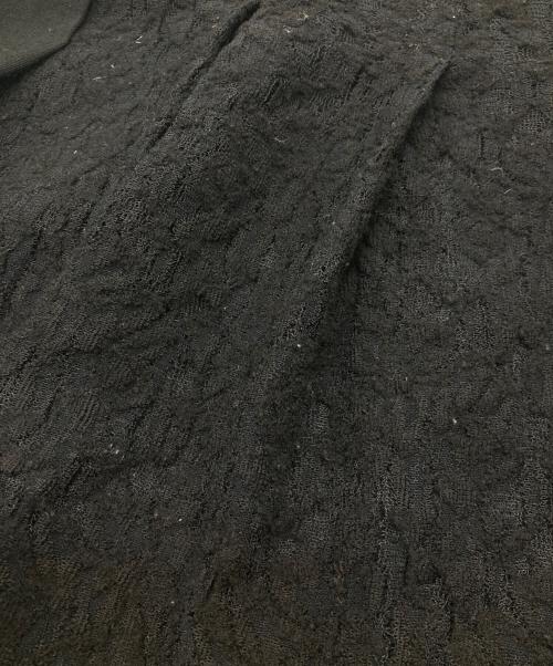 COMME des GARCONS tricot（コムデギャルソントリコ）COMME des GARCONS tricot (コムデギャルソントリコ) レース切り替えプリーツウールスカート TC-S028 ブラック サイズ:Mの古着・服飾アイテム