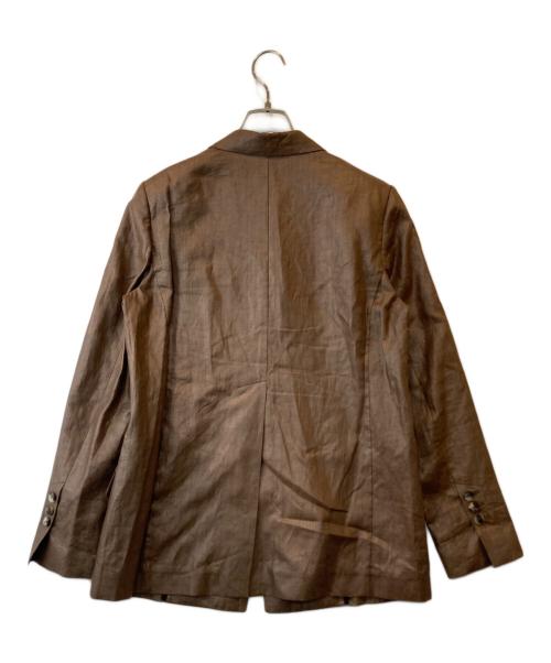 TELA（テラ）tela (テラ) リネンテーラードジャケット ブラウン サイズ: 42の古着・服飾アイテム
