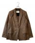 tela（テラ）の古着「リネンテーラードジャケット」｜ブラウン