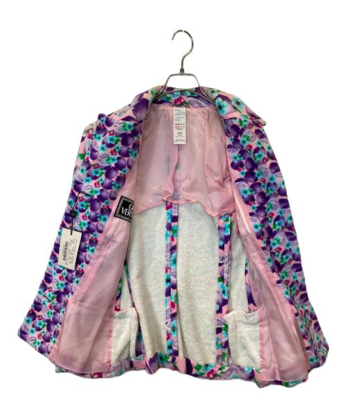 GIANNI VERSACE（ジャンニ・ヴェルサーチ）GIANNI VERSACE (ジャンニ・ヴェルサーチ) パイル地総柄スカートセットアップ マルチカラー サイズ:38の古着・服飾アイテム