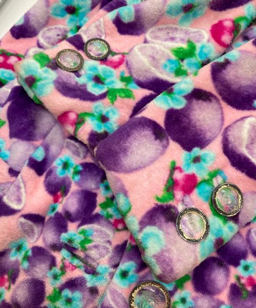 GIANNI VERSACE（ジャンニ・ヴェルサーチ）GIANNI VERSACE (ジャンニ・ヴェルサーチ) パイル地総柄スカートセットアップ マルチカラー サイズ:38の古着・服飾アイテム