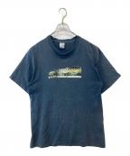 stussyステューシー）の古着「プリントTシャツ」｜ネイビー