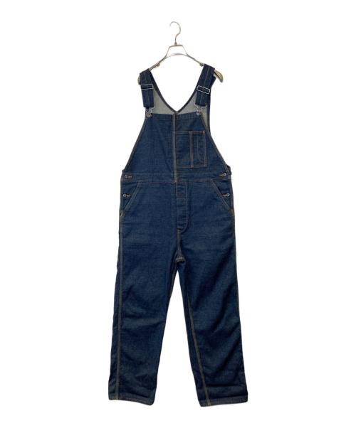 AOZORA BLUE HEAVEN（アオゾラブルーヘブン）AOZORA BLUE HEAVEN (アオゾラブルーヘブン) 刺し子オーバーオール　780104 インディゴ サイズ:2の古着・服飾アイテム