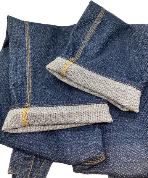 AOZORA BLUE HEAVEN（アオゾラブルーヘブン）AOZORA BLUE HEAVEN (アオゾラブルーヘブン) 刺し子オーバーオール　780104 インディゴ サイズ:2の古着・服飾アイテム