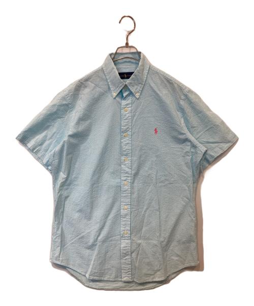 RALPH LAUREN（ラルフローレン）RALPH LAUREN (ラルフローレン) シアサッカーシャツ ブルー サイズ:Mの古着・服飾アイテム