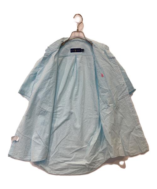 RALPH LAUREN（ラルフローレン）RALPH LAUREN (ラルフローレン) シアサッカーシャツ ブルー サイズ:Mの古着・服飾アイテム