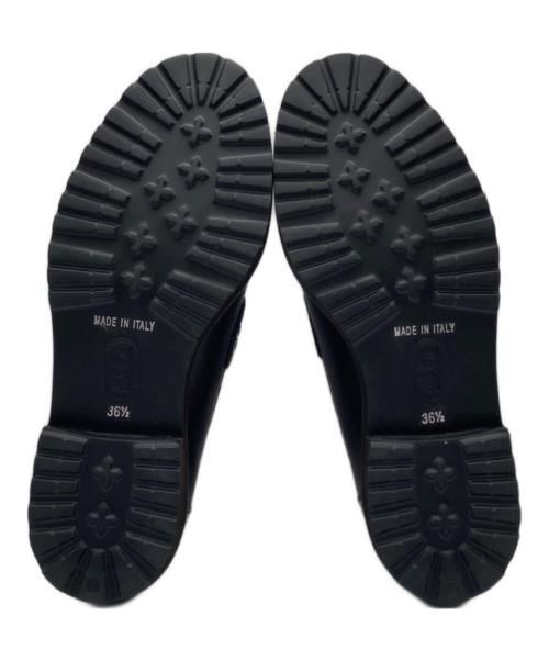 PASCUCCI（パスクッチ）PASCUCCI (パスクッチ) ローファー　4113 ブラック サイズ:36 1/2の古着・服飾アイテム