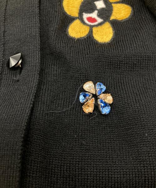 alice+olivia（アリスアンドオリビア）alice+olivia (アリスアンドオリビア) カーディガン 65171-1-82007 ブラック サイズ:XSの古着・服飾アイテム