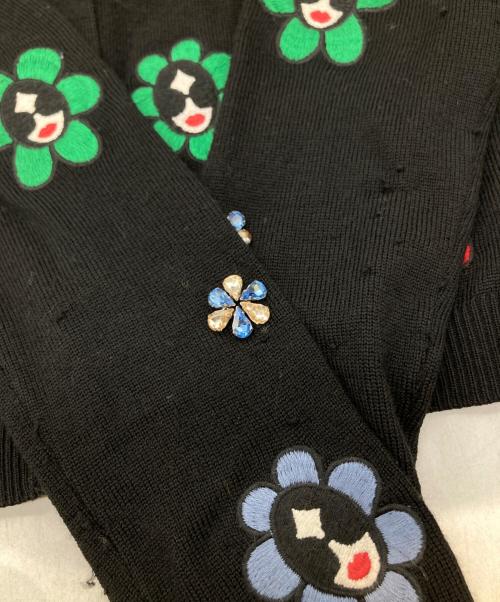 alice+olivia（アリスアンドオリビア）alice+olivia (アリスアンドオリビア) カーディガン 65171-1-82007 ブラック サイズ:XSの古着・服飾アイテム