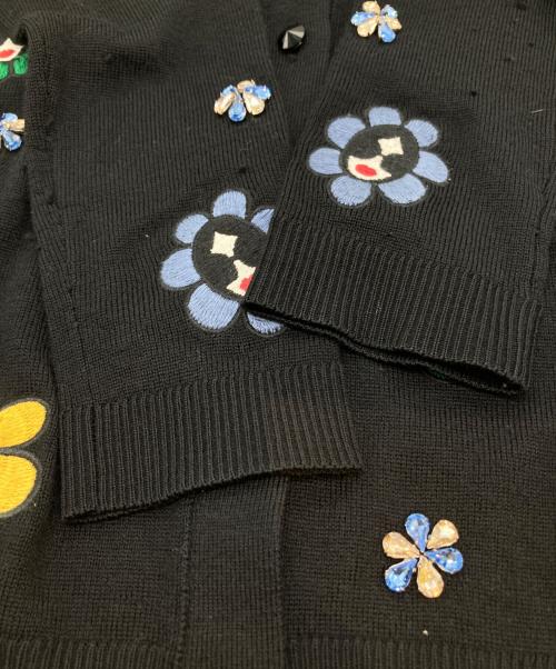 alice+olivia（アリスアンドオリビア）alice+olivia (アリスアンドオリビア) カーディガン 65171-1-82007 ブラック サイズ:XSの古着・服飾アイテム