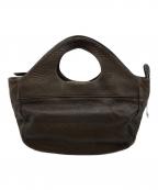 CHRISTIAN PEAUクリスチャンポー）の古着「レザーハンドバッグ」｜ブラウン