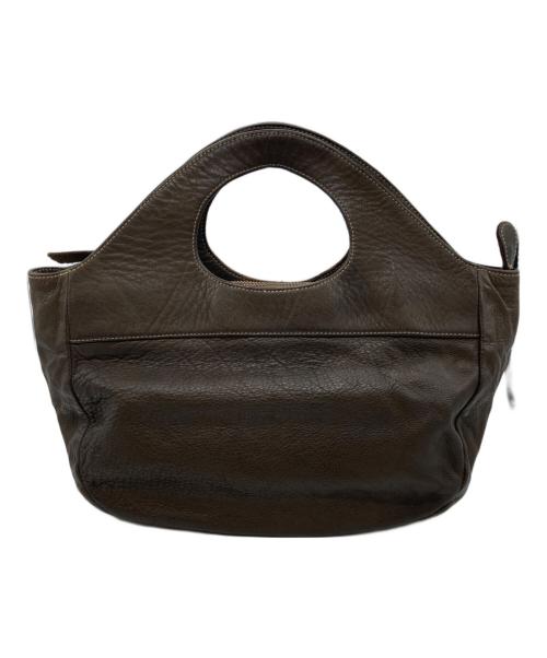 CHRISTIAN PEAU（クリスチャンポー）CHRISTIAN PEAU (クリスチャンポー) レザーハンドバッグ ブラウンの古着・服飾アイテム