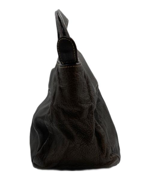 CHRISTIAN PEAU（クリスチャンポー）CHRISTIAN PEAU (クリスチャンポー) レザーハンドバッグ ブラウンの古着・服飾アイテム
