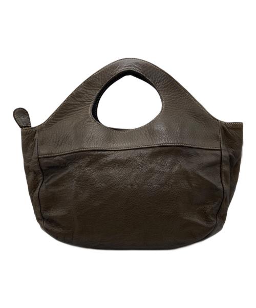 CHRISTIAN PEAU（クリスチャンポー）CHRISTIAN PEAU (クリスチャンポー) レザーハンドバッグ ブラウンの古着・服飾アイテム