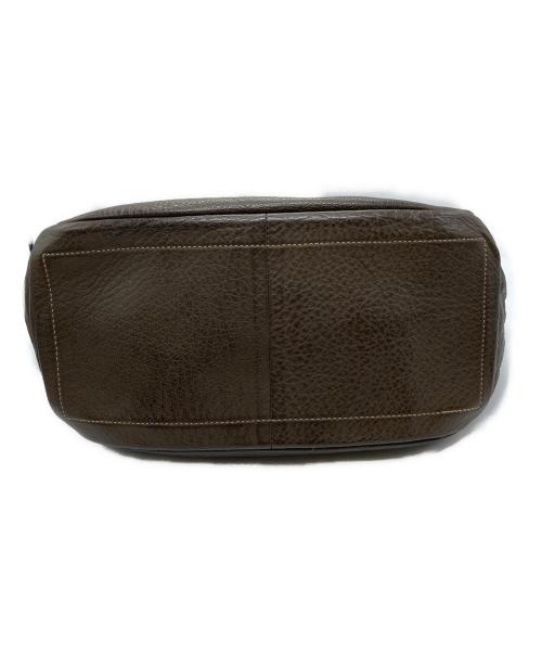 CHRISTIAN PEAU（クリスチャンポー）CHRISTIAN PEAU (クリスチャンポー) レザーハンドバッグ ブラウンの古着・服飾アイテム