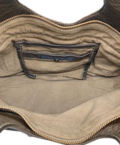 CHRISTIAN PEAU（クリスチャンポー）CHRISTIAN PEAU (クリスチャンポー) レザーハンドバッグ ブラウンの古着・服飾アイテム