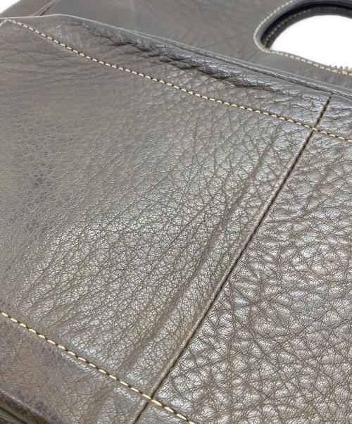 CHRISTIAN PEAU（クリスチャンポー）CHRISTIAN PEAU (クリスチャンポー) レザーハンドバッグ ブラウンの古着・服飾アイテム