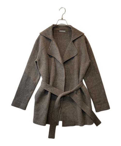 theory luxe（セオリーリュクス）theory luxe (セオリーリュクス) ダブルフェイスニットカーディガン 03-2303736 ブラウン サイズ:38の古着・服飾アイテム