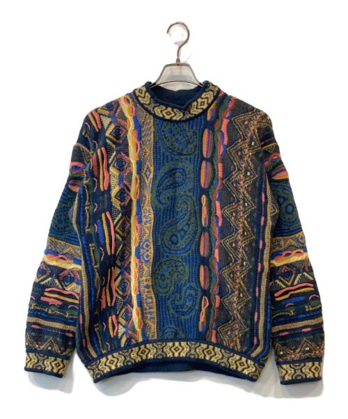 Coogi（クージー）COOGI (クージー) 3Dニット マルチカラー サイズ:Sの古着・服飾アイテム