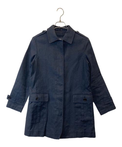 BURBERRY LONDON（バーバリーロンドン）BURBERRY LONDON (バーバリーロンドン) ステンカラーコート　B1A13-115-28 ネイビー サイズ:38の古着・服飾アイテム