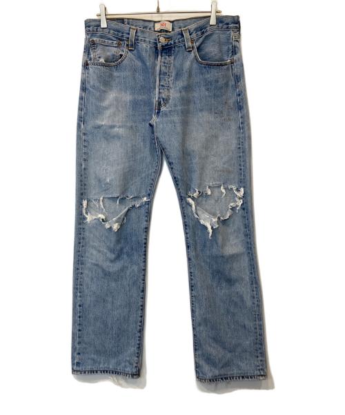 LEVI'S（リーバイス）LEVI'S (リーバイス) ダメージデニムパンツ　501-0193 インディゴ サイズ:W34×L32の古着・服飾アイテム