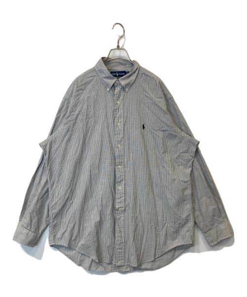 RALPH LAUREN（ラルフローレン）RALPH LAUREN (ラルフローレン) YARMOUTH チェックシャツ グレー サイズ:16 1/2の古着・服飾アイテム