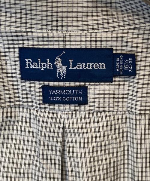 RALPH LAUREN（ラルフローレン）RALPH LAUREN (ラルフローレン) YARMOUTH チェックシャツ グレー サイズ:16 1/2の古着・服飾アイテム