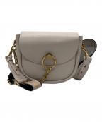 CHARLES & KEITHチャールズアンドキース）の古着「チャンキーチェーンリンク サドルバッグ」｜アイボリー