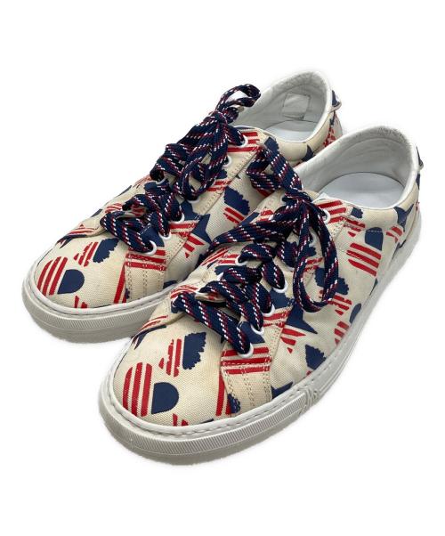 MONCLER（モンクレール）MONCLER (モンクレール) ローカットスニーカー ベージュ サイズ:42の古着・服飾アイテム