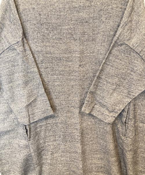 nest Robe（ネストローブ）nest Robe (ネストローブ) リネンウールワンピース グレー サイズ:FREEの古着・服飾アイテム