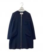 MAX&Co.マックスアンドコー）の古着「ノーカラージップコート」｜ネイビー