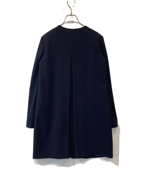 MAX&Co.（マックスアンドコー）MAX&Co. (マックスアンドコー) ノーカラージップコート ネイビー サイズ:36の古着・服飾アイテム
