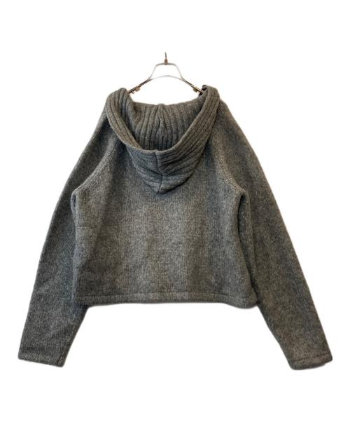 NKNIT（ンニット）NKNIT (ンニット) camel mix hooded KNIT NKNIT22AW-003 ニット グレー サイズ:表記がないため不明の古着・服飾アイテム