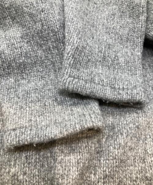 NKNIT（ンニット）NKNIT (ンニット) camel mix hooded KNIT NKNIT22AW-003 ニット グレー サイズ:表記がないため不明の古着・服飾アイテム