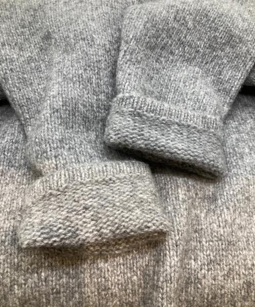 NKNIT（ンニット）NKNIT (ンニット) camel mix hooded KNIT NKNIT22AW-003 ニット グレー サイズ:表記がないため不明の古着・服飾アイテム