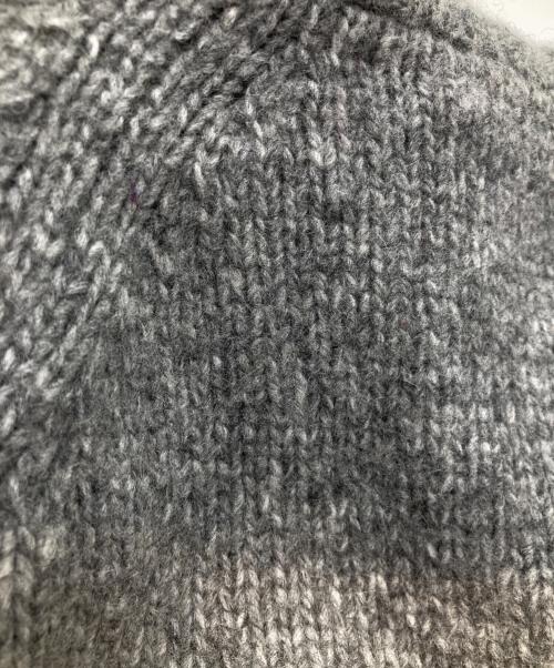 NKNIT（ンニット）NKNIT (ンニット) camel mix hooded KNIT NKNIT22AW-003 ニット グレー サイズ:表記がないため不明の古着・服飾アイテム