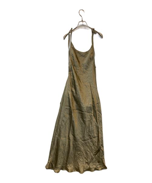 Acne studios（アクネ ストゥディオス）ACNE STUDIOS (アクネ ストゥディオス) Satin dress FN-WN-DRES001367 ワンピース ベージュ サイズ:34の古着・服飾アイテム