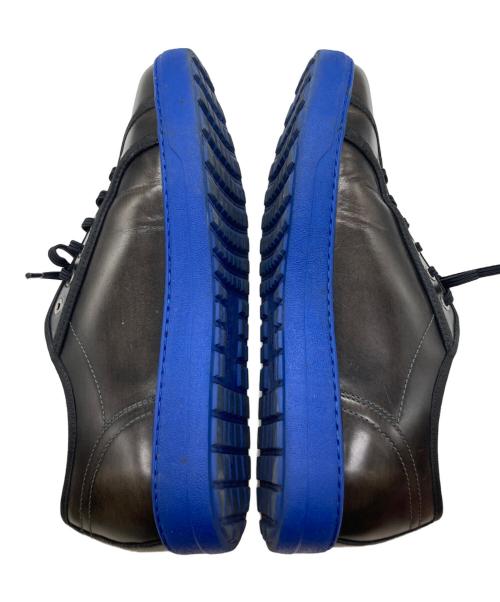 Salvatore Ferragamo（サルヴァトーレ フェラガモ）Salvatore Ferragamo (サルヴァトーレ フェラガモ) レザースニーカー TZ 40939 ブラック サイズ:7 1/2の古着・服飾アイテム