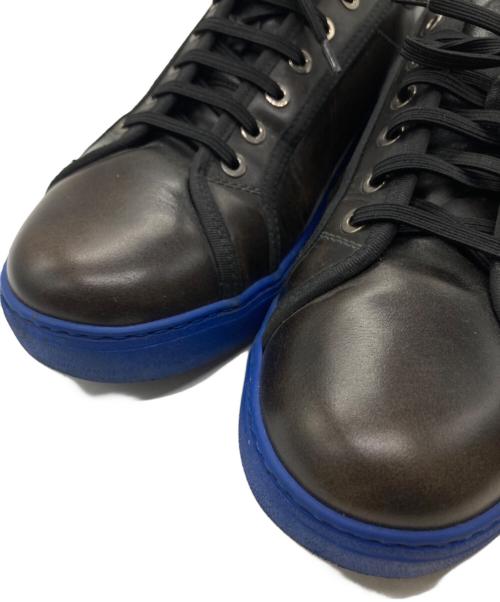 Salvatore Ferragamo（サルヴァトーレ フェラガモ）Salvatore Ferragamo (サルヴァトーレ フェラガモ) レザースニーカー TZ 40939 ブラック サイズ:7 1/2の古着・服飾アイテム