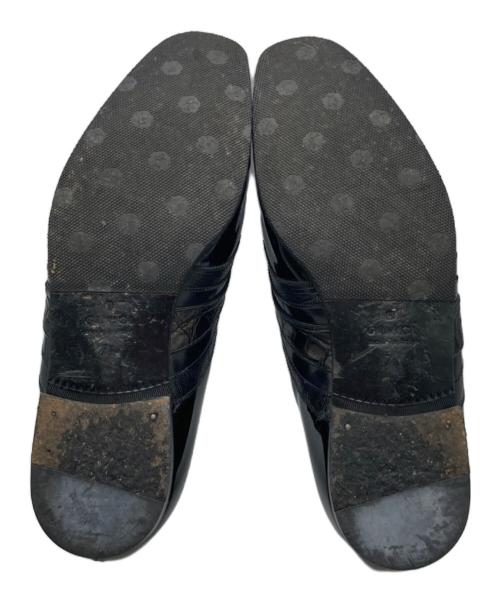 GUCCI（グッチ）GUCCI (グッチ) クロコリザードローファー 236494 ブラック サイズ:7 1/2の古着・服飾アイテム