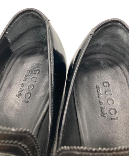 GUCCI（グッチ）GUCCI (グッチ) クロコリザードローファー 236494 ブラック サイズ:7 1/2の古着・服飾アイテム