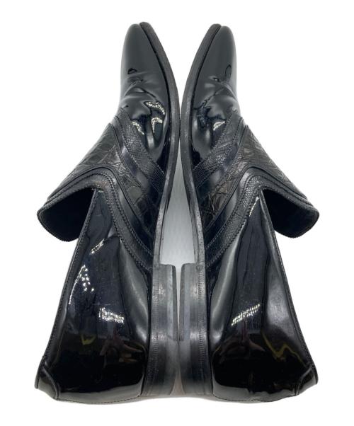 GUCCI（グッチ）GUCCI (グッチ) クロコリザードローファー 236494 ブラック サイズ:7 1/2の古着・服飾アイテム