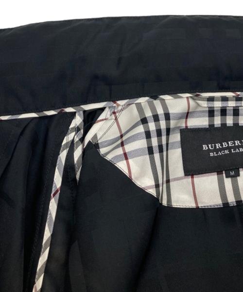 BURBERRY BLACK LABEL（バーバリーブラックレーベル）BURBERRY BLACK LABEL (バーバリーブラックレーベル) シャドウチェック ブルゾン BMP30-619-09 ブラック サイズ:Mの古着・服飾アイテム