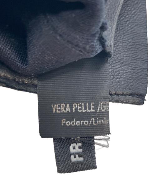 GUCCI（グッチ）GUCCI (グッチ) ホースビット付レザーグローブ ブラックの古着・服飾アイテム