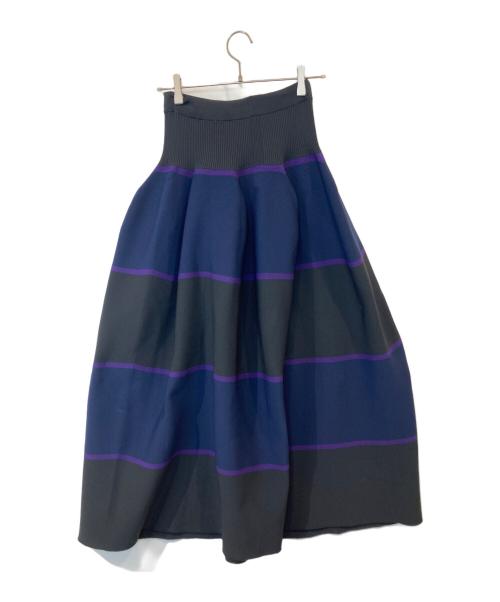 CFCL（シーエフシーエル）CFCL (シーエフシーエル) POTTERY SKIRT　CF006KG208HKU　CF006KG208HKU ブラック×ネイビー サイズ:3の古着・服飾アイテム