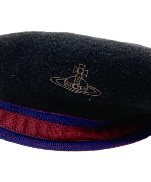 Vivienne Westwood（ヴィヴィアンウエストウッド）Vivienne Westwood (ヴィヴィアンウエストウッド) ベレー帽 26-041-68845 ネイビー サイズ:S~Mの古着・服飾アイテム