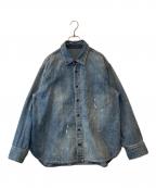 Plageプラージュ）の古着「les Tendre DENIM シャツ 23050922706110」｜インディゴ