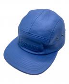 SUPREMEシュプリーム）の古着「19SS pebbled leather camp cap」｜ブルー