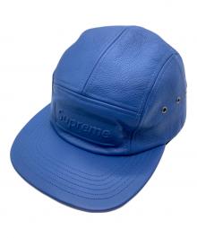 SUPREME（シュプリーム）の古着「19SS pebbled leather camp cap」｜ブルー